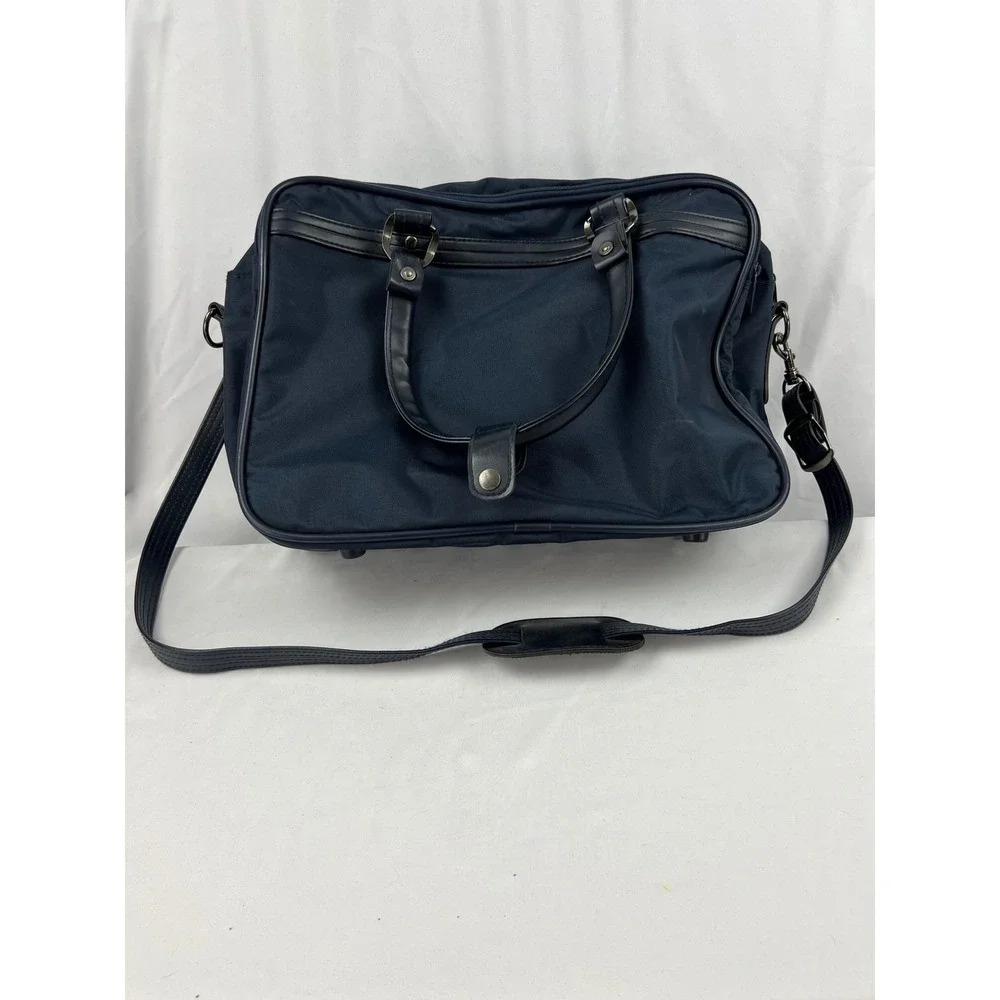 American Tourister Luggage Bag Vintage 7800 Series Navy Blue Nylon Carry-On 1988